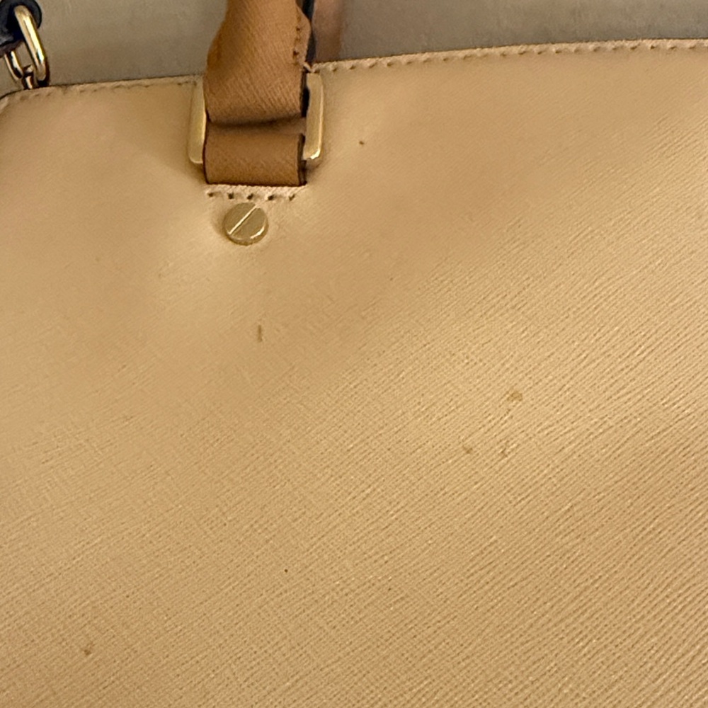 Michael Kors Beige and White Satchel - Picture 8 of 8